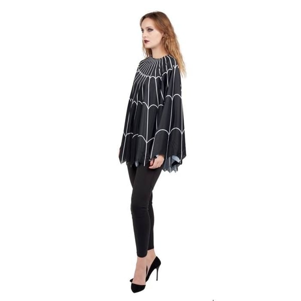 Poncho - PTIT CLOWN - Spindelnät Dam - Svart - Polyester - Lätt och bekväm