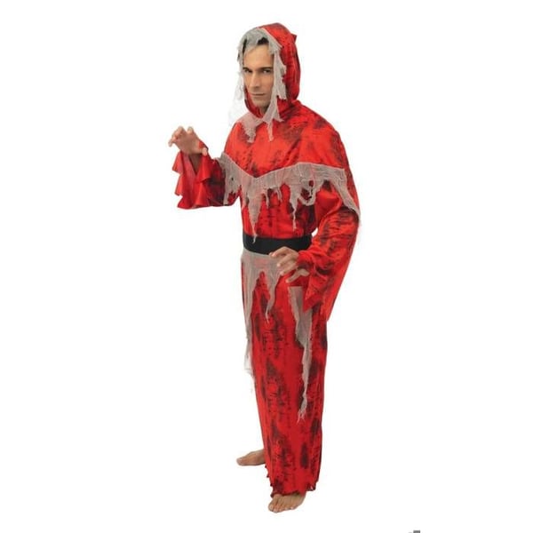 Kostym - LITEN CLOWN - Zombie Spöke Vuxen - Röd - Polyester - Lätt och bekväm