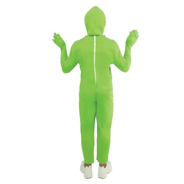 Vuxen utomjording kostym - PTIT CLOWN - PTIT CLOWN - Grön - Overall + maskhuva - Lätt