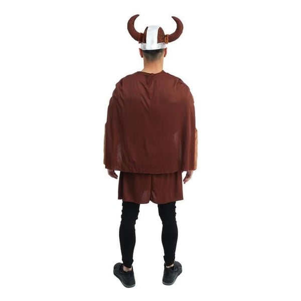 Kostym - LITEN CLOWN - Vikingkostym Man - Brun - Vuxen 14+ - Hjälm, tunika, bälte