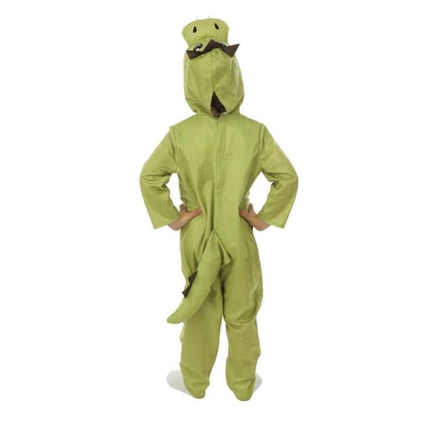 Barnkostym - LITEN CLOWN - Dinosaurie - Grön - 7 år - Lätt polyester