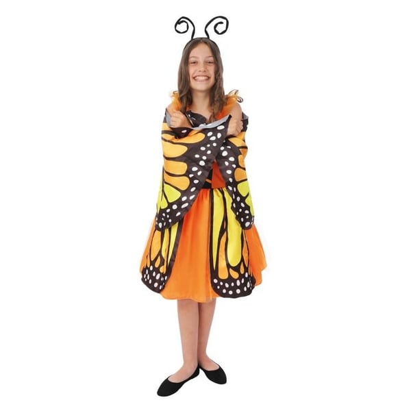 Fjärilskostym - PTIT CLOWN - PTIT CLOWN - Orange - Barn 5-6 år - Karneval/Halloween