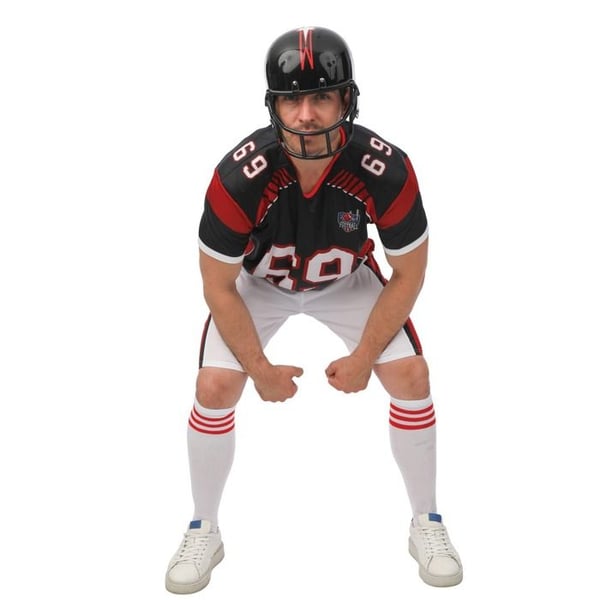 Amerikansk fotbollskostym - LITEN CLOWN - LITEN CLOWN - Storlek S/M - Vuxen - Karneval/Halloween