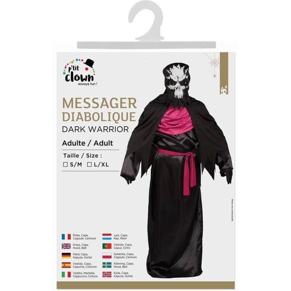 Kostym - LITEN CLOWN - Utklädnad Diabolisk Budbärare - Lätt - Bekväm - Polyester