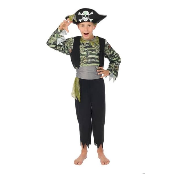 Barnkostym - LILLA CLOWNEN - Utklädnad Pirat Zombie Kille - Polyester - 10-12 år - Lätt och bekväm