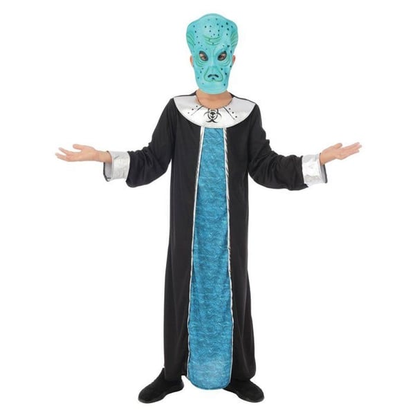 Barnkostym - LITEN CLOWN - Alien Kommandör Barn - Svart - Polyester - 5-6 år