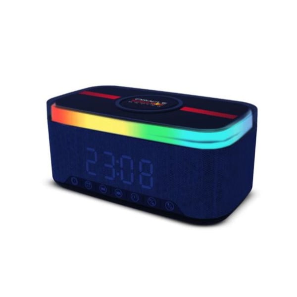 Väckarklocka Högtalare - RED BULL - Svart Modell - Bluetooth 5.0 - FM Radio - Flerfärgad LED Skärm