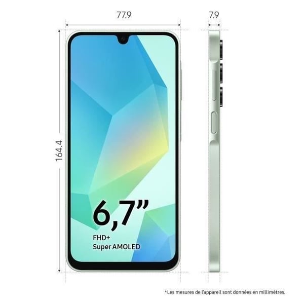 SAMSUNG Galaxy A16 Smartphone 128GB Vandgrøn