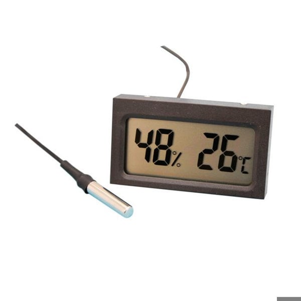 Termometer och hygrometer - ELECTRO DH - 11.817 - Mäter temperatur - Luftfuktighet - Vikbar hållare