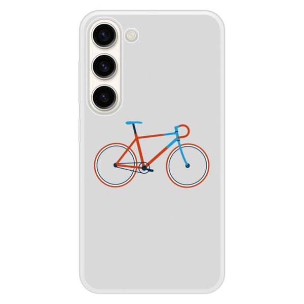 Coque i förstärkt silikon med tryck kompatibel med Samsung Galaxy S23 Bike färg Hipster