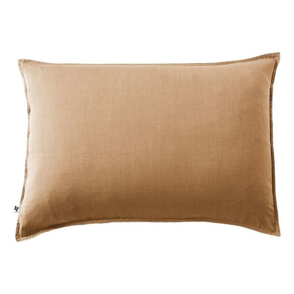 Taie d'oreiller "Lysandre" alla dimensioner "Lyocel" Effekten av en fjäril - Lysandre Camel - Taie d'oreiller 50 x 70 cm