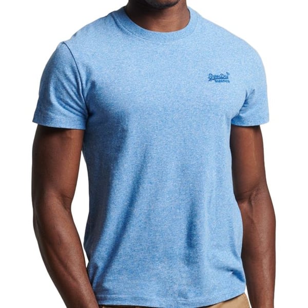 T-shirt SuperDry vintage logotyp Emb - Blå Fresh