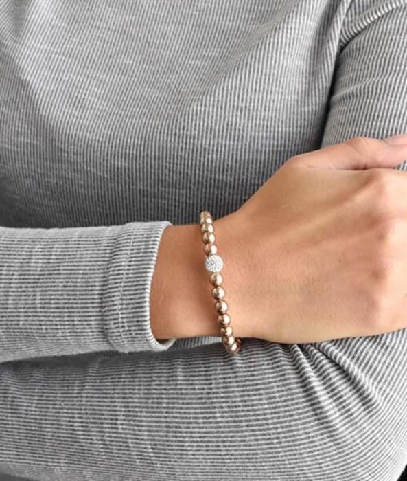 Armband - EVOLUTION GROUP - 33115.3 - Preciosa-kristaller - Brun - Silverfärgad