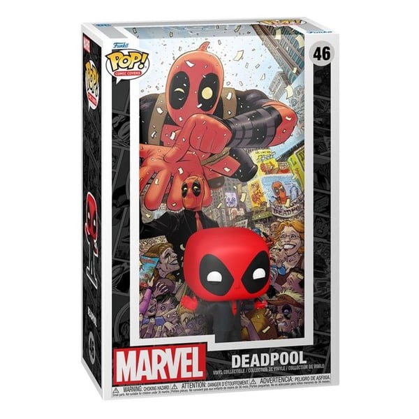 Funko - Marvel - POP! Comic Cover Deadpool (2025) 1 Deadpool i svart kostym 9 cm