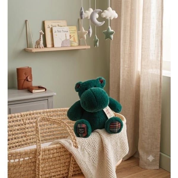 Plys Histoire d'Ours Hippo - fyrgrøn - 25/34 cm