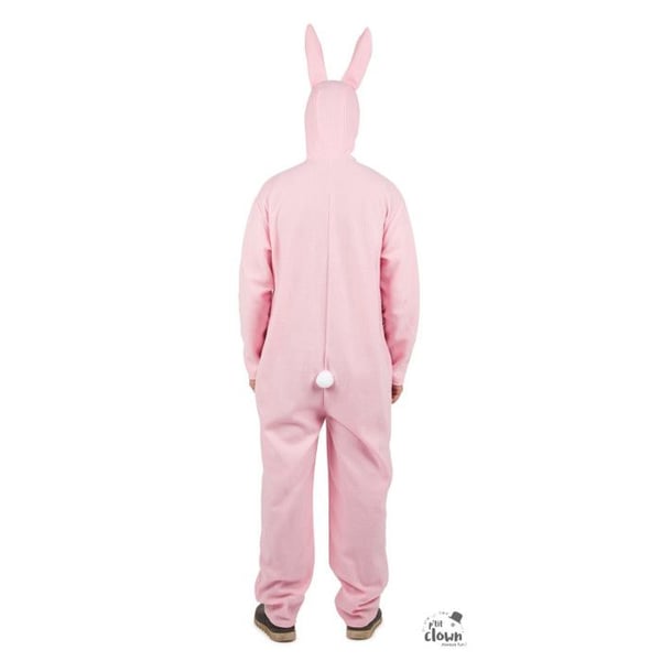 Kostym - LITEN CLOWN KOSTYM - Rosa Kanin Kostym för Vuxna - Storlek S/M - Mjuk plysch - Främre dragkedja