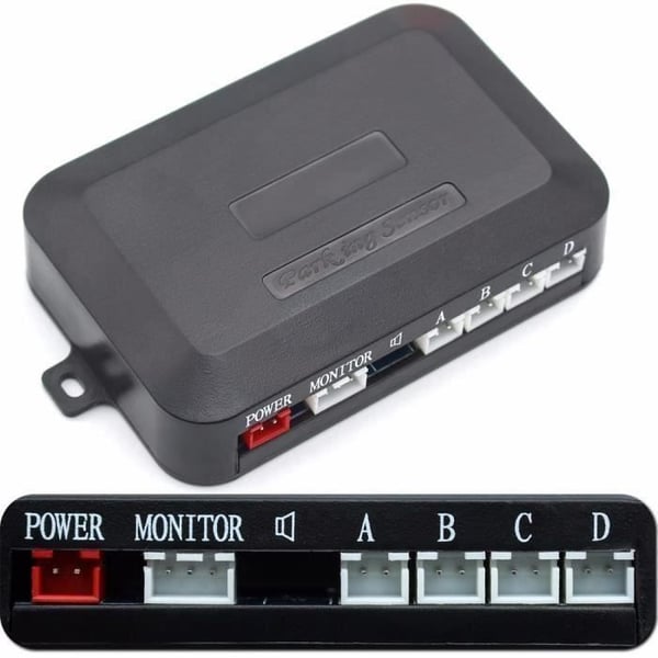 4 Sensor Parkering Parkering LED Bakre Backradar Billjudlarm