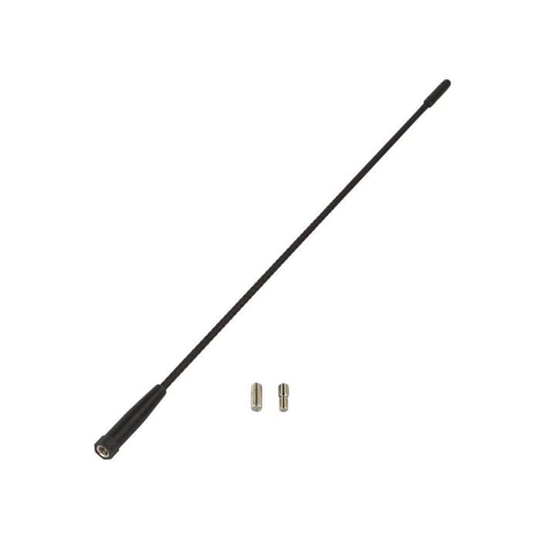 Antenntopp - 41 cm - AM/FM DAB/DAB+ - Gänga 6 mm (M6) - Adaptorer M6>M5 / M6>M6