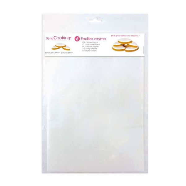Osyrade ark - SCRAPCOOKING - Ref7300 - Vit - 0,3 mm - Blandat