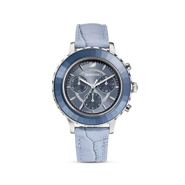 Klocka - SWAROVSKI - OCTEA LUX CHRONO - Äkta läder - Vattentålighet 50m - Sportig