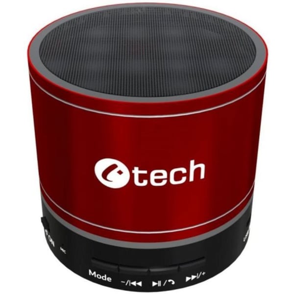 Bluetooth-højttaler - C-TECH - SPK-08R - Farve Sort - Trådløs - Bluetooth-forbindelse