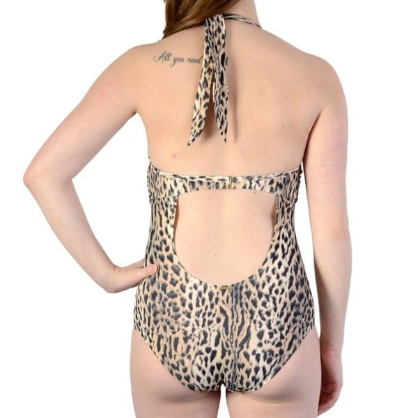 Badkläder 1 Del Valège Wabaso Star Leopard - Brun