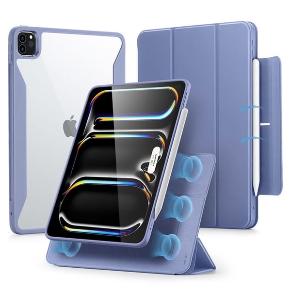Hus för iPad Pro 13 - ESR - Rebound Hybrid - Lavendel - Syntetisk - Unisex