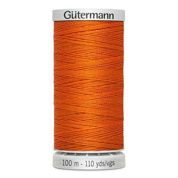 Fil extra stark 100% polyester Gutermann, paket med 5 spolar om 100m - Att 351 - mörk orange