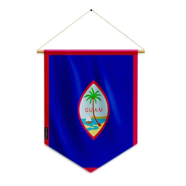 Flagga – Guams flagga – 30 x 45 cm – Polyester – Att hänga – Pixelforma