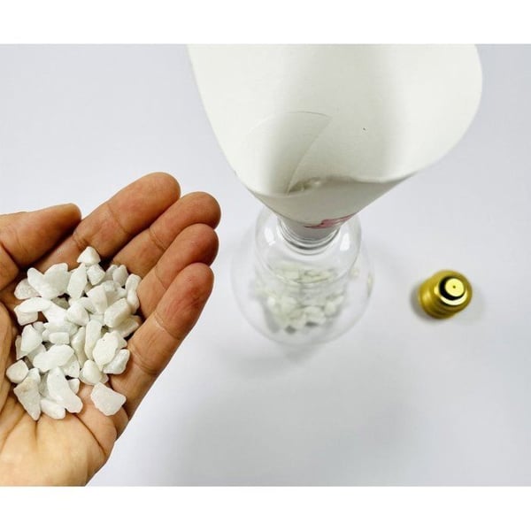 Naturliga stenar, vita, 5-8mm, låda 475ml