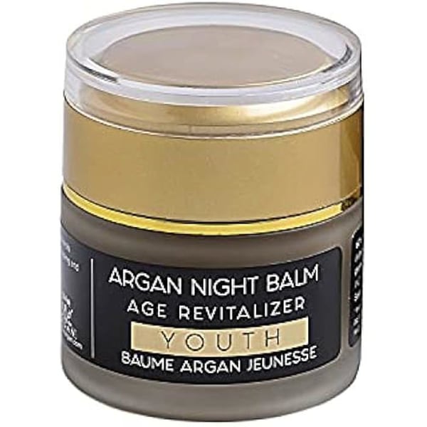 Ansiktsvård - Ungdomsnatt - Arganbalsam - 100 % naturligt - Ekologiskt - Veganskt - 50 ml