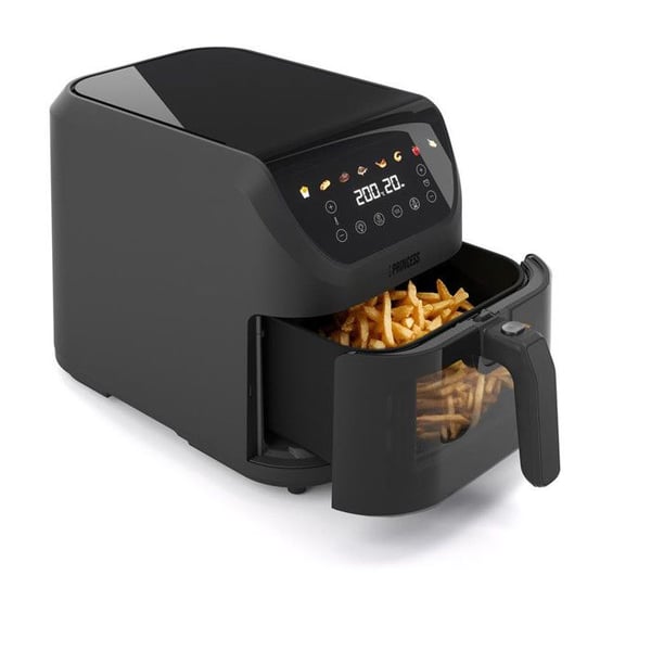 Princess SlimFry 182476 Luftfritöser 8L 2000W Svart Teknologi för Varmluft
