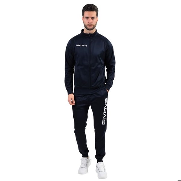 Fleece-träningsdräkt - GIVOVA - Kuba - Helt dragkedja - Sidofickor - Broderad logotyp