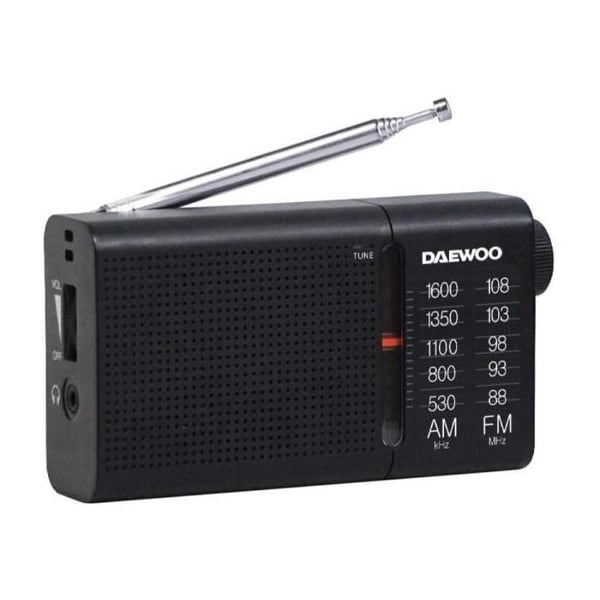 Daewoo DW1119 Bärbar Radio - Svart