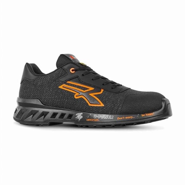 U-Power Bruce S1P SRC ESD - Låga säkerhetsskor - Storlek 47 - Svart
