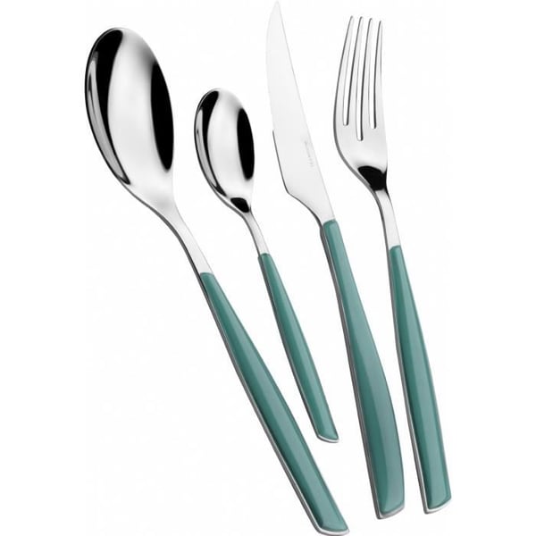Bestickset - BUGATTI - Glamour - 24 delar - Celadongrön - Rostfritt stål 18/10