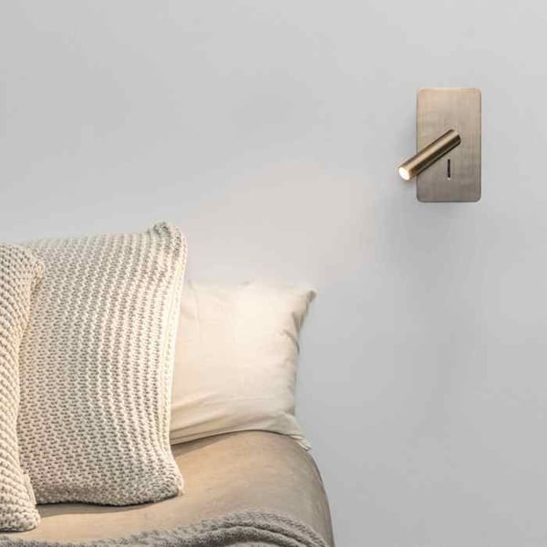 Vägglampa - FARO - SUAU - Integrerad LED - Brons - 3000K - 15W