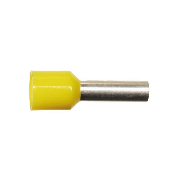 Kärnkabeländar gula 6,0 mm² (100 stycken)