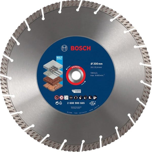Diamantskärande skivor - BOSCH - Expert MultiMaterial - 300x3x15mm - Hög prestanda - Hållbar