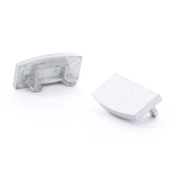 Aluminiumkåpa för profil för Slimline LED-remsa 7 mm - Utan förborra - Silver