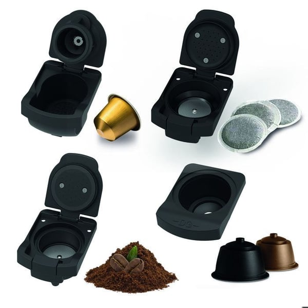 Kapselmaskin 4 i 1 "Espresso MultiBrew 1400" Vit