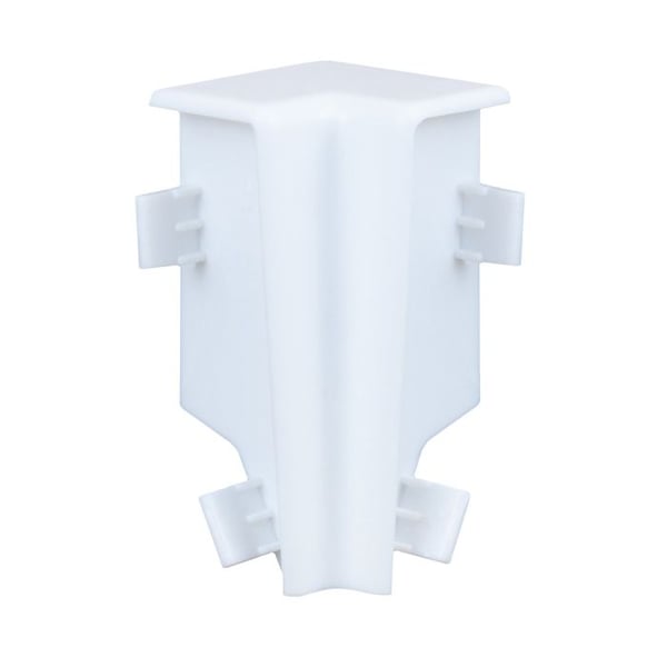 Inre hörn för Sockel 15 x 50 mm Sockeltillbehör PVC Vit