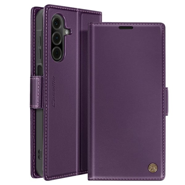 Plånboksfodral - Samsung Galaxy A26 - Anti-RFID - Lila - Elegant Design