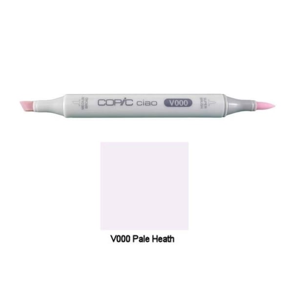 Markör - COPIC - Ciao - V000 Ljus Hägg - Penselspets - Opaqu - Blandad