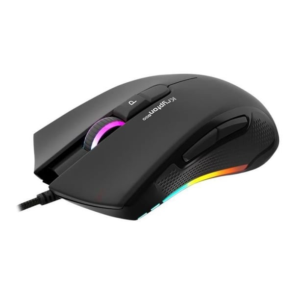 NATEC Genesis Krypton 800 optisk mus - 10 knappar - LED RGB - USB-kabel
