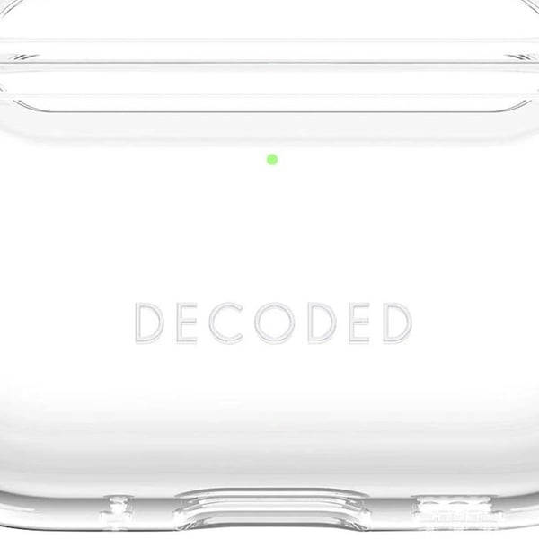Coque AirPods Pro 3 - DECODED - Mjuk silikon - Stötabsorberande - Transparent - Kompatibel med MagSafe
