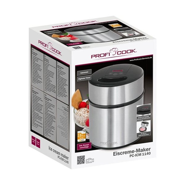ProfiCook Sorbetinvalmistaja PC-ICM 1140 1800 ml 12 W