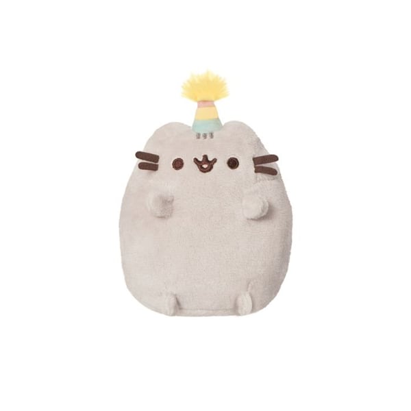 Plysch - Pusheen - Födelsedagsmössa - 14 cm - Mjukhet - Officiell licens