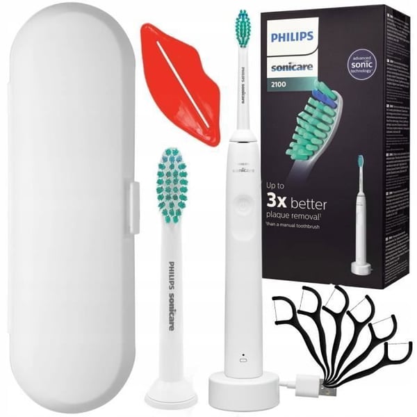 Sonic tandborste - Philips - Sonicare HX3651 - 2 ProResults munstycken - Resefodral - USB-laddning