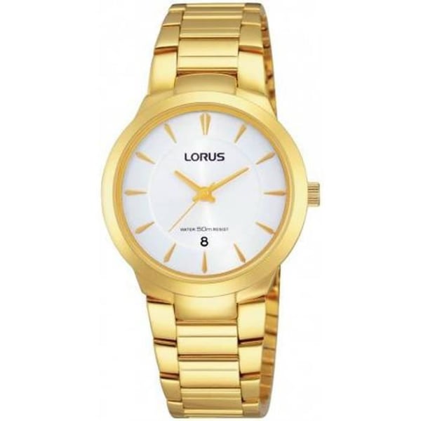 Damsklocka - LORUS KLOCKOR - RH760AX9 - Kvarts - Guld - Vit - Klassisk